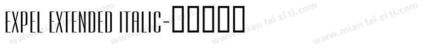 Expel Extended Italic字体转换